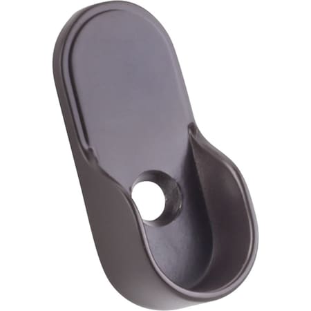 Hardware Resources Dark Bronze Knock-In Mounting Bracket for Oval Closet Rods M7160-ORB